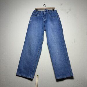 Y2K Sean John Carpenter Denim Jean Pant Men 34x32 Baggy Skater Blue Straight Fit